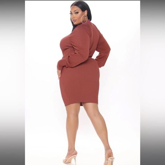 NEW Fashion Nova Milan Sweater Mini Dress Size 2X - Picture 3 of 12